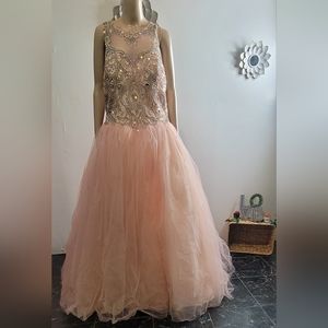Prom dress or Ballgown; Swarovski Crystal Embellished